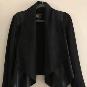 Kut from the Kloth black faux leather/suede jacket